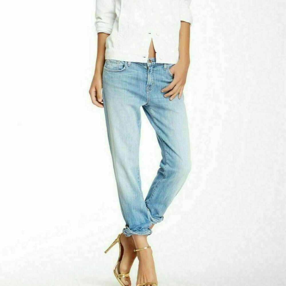 J Brand Jeans Aidan Slouchy Boyfriend Meadow Crop